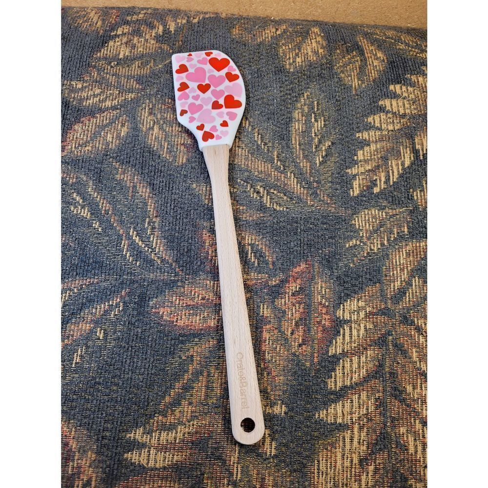 Crate & Barrel Red and Pink Hearts Spatula
